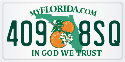 FL license plate 4098SQ