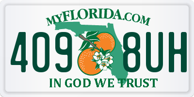 FL license plate 4098UH