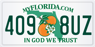 FL license plate 4098UZ
