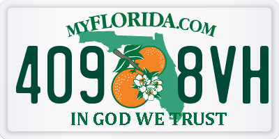 FL license plate 4098VH