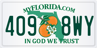 FL license plate 4098WY