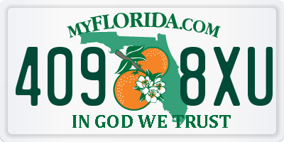 FL license plate 4098XU