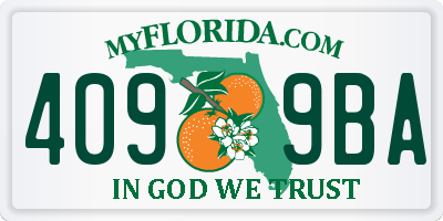 FL license plate 4099BA