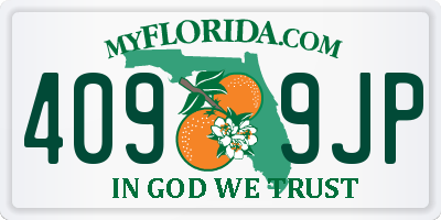FL license plate 4099JP