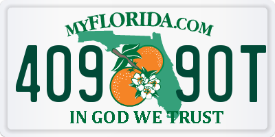 FL license plate 4099OT
