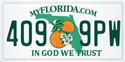 FL license plate 4099PW