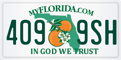FL license plate 4099SH