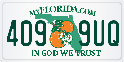FL license plate 4099UQ