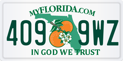 FL license plate 4099WZ