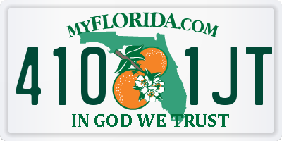 FL license plate 4101JT