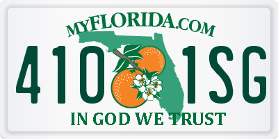 FL license plate 4101SG