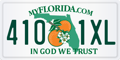 FL license plate 4101XL