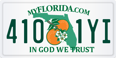 FL license plate 4101YI