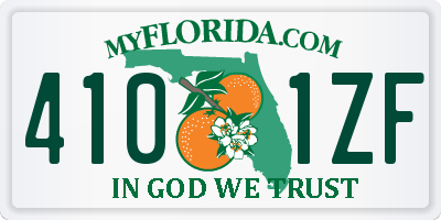 FL license plate 4101ZF