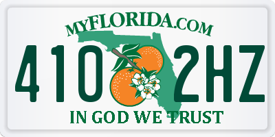 FL license plate 4102HZ