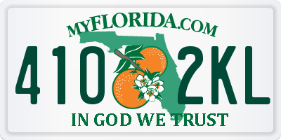 FL license plate 4102KL