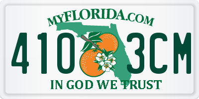 FL license plate 4103CM