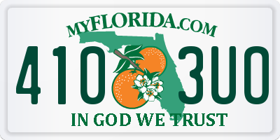 FL license plate 4103UO