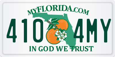 FL license plate 4104MY