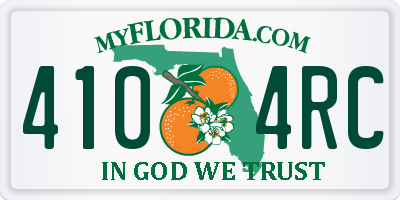 FL license plate 4104RC
