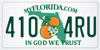 FL license plate 4104RU