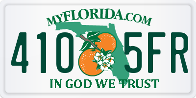 FL license plate 4105FR