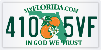 FL license plate 4105VF