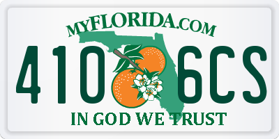 FL license plate 4106CS
