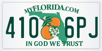 FL license plate 4106PJ