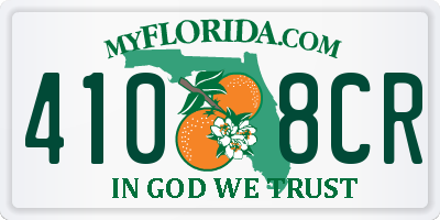 FL license plate 4108CR