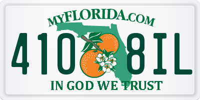 FL license plate 4108IL