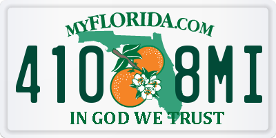 FL license plate 4108MI