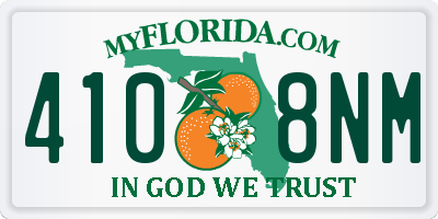 FL license plate 4108NM
