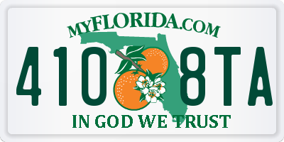 FL license plate 4108TA