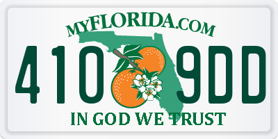 FL license plate 4109DD