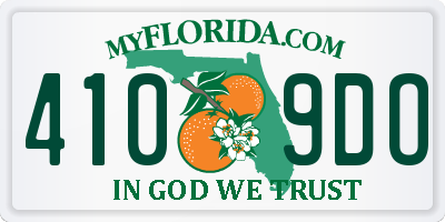 FL license plate 4109DO