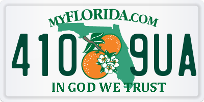 FL license plate 4109UA