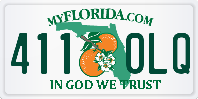 FL license plate 4110LQ