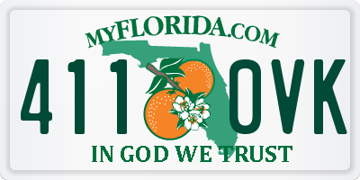 FL license plate 4110VK