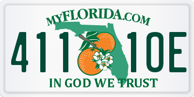 FL license plate 4111OE