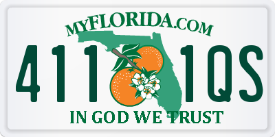 FL license plate 4111QS