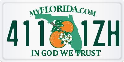 FL license plate 4111ZH