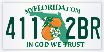 FL license plate 4112BR