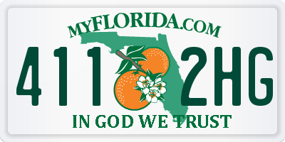 FL license plate 4112HG