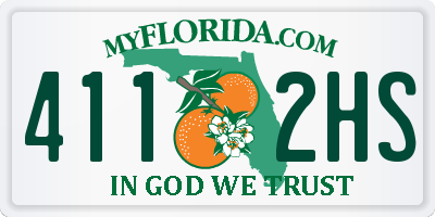 FL license plate 4112HS