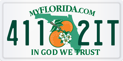 FL license plate 4112IT