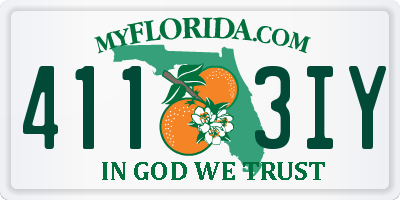 FL license plate 4113IY