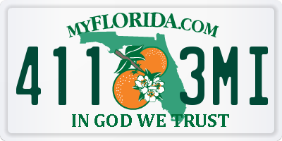 FL license plate 4113MI