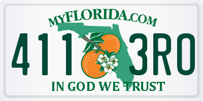 FL license plate 4113RO