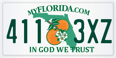 FL license plate 4113XZ